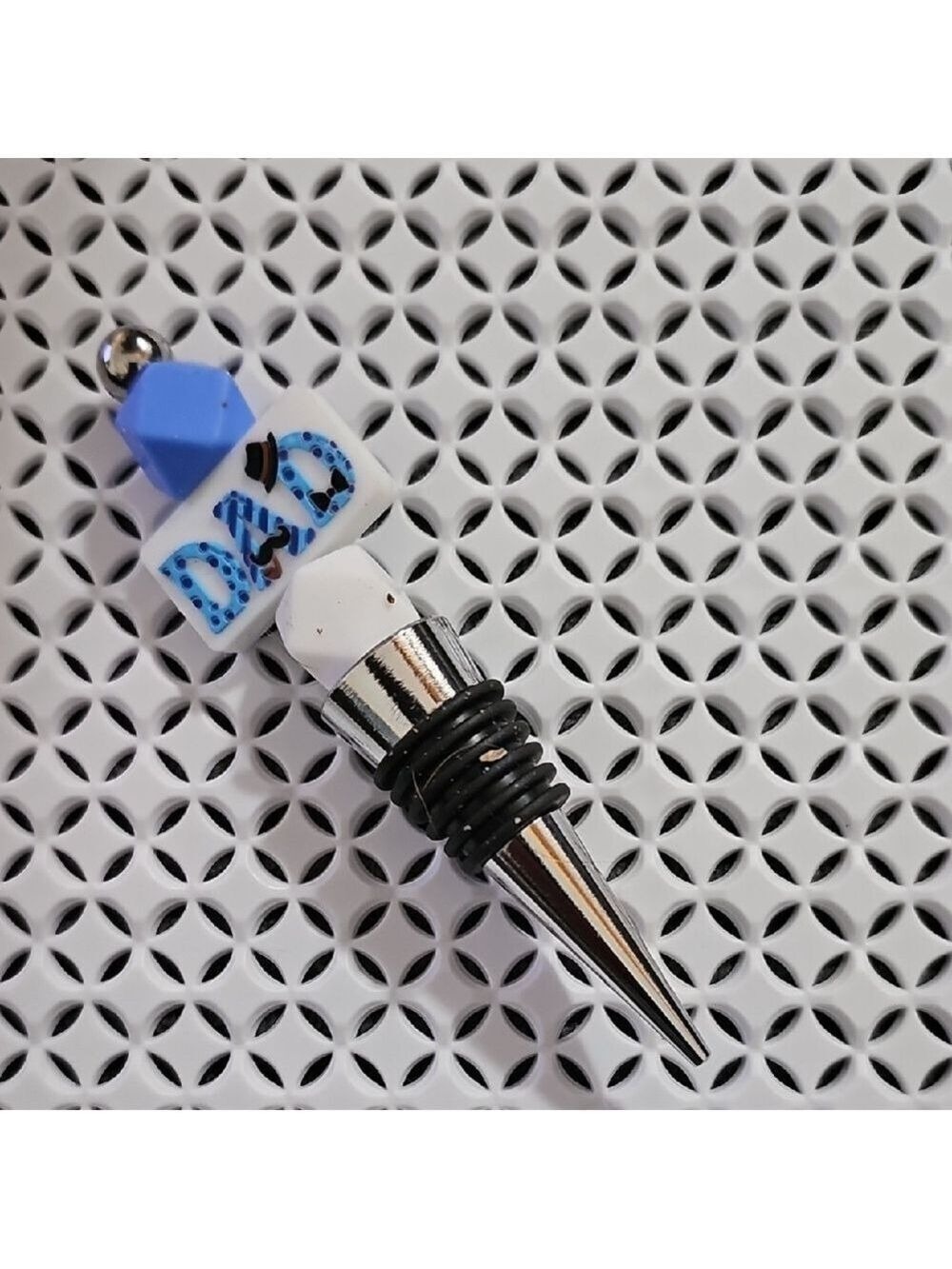 Dad Beaded Wine Bottle Stopper